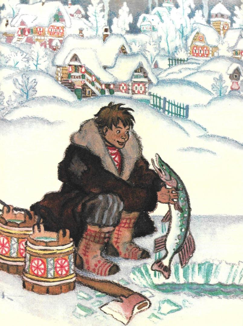 Иллюстрация 32 из 34 для По щучьему велению. Русские народные сказки | Лабиринт - книги. Источник: Светик-мама