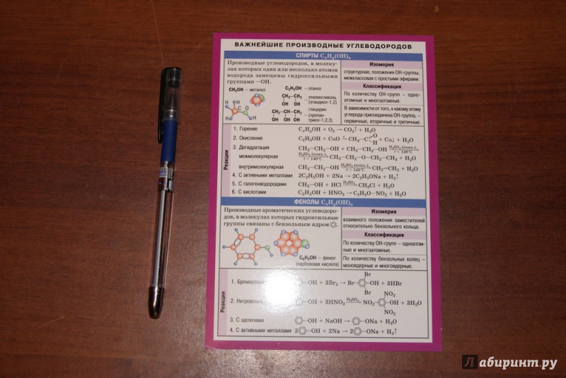 Иллюстрация 1 из 5 для Химия. Важнейшие производные углеводородов | Лабиринт - книги. Источник: М.Т.В.