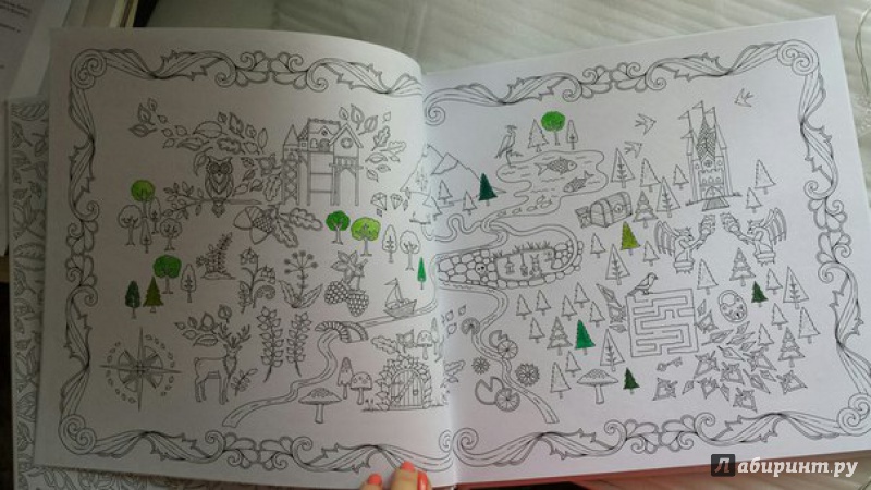 Иллюстрация 97 из 199 для Зачарованный лес. Книга для творчества и вдохновения - Джоанна Бэсфорд | Лабиринт - книги. Источник: Лабиринт