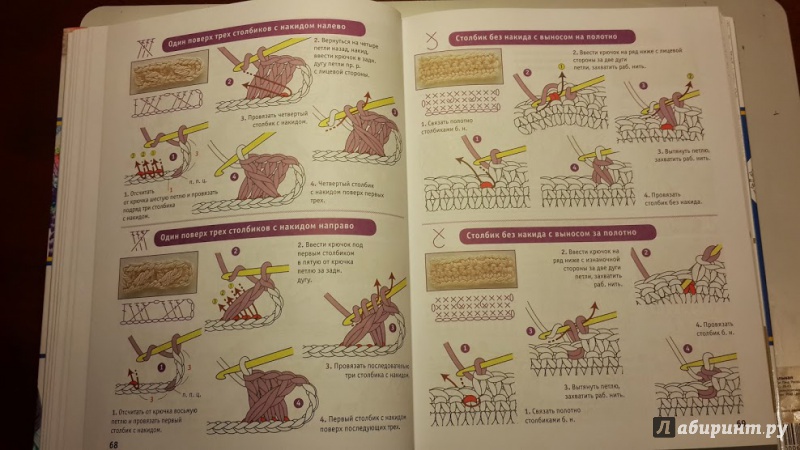 Иллюстрация 20 из 38 для Азбука вязания крючком для начинающих | Лабиринт - книги. Источник: Lechman@list.ru