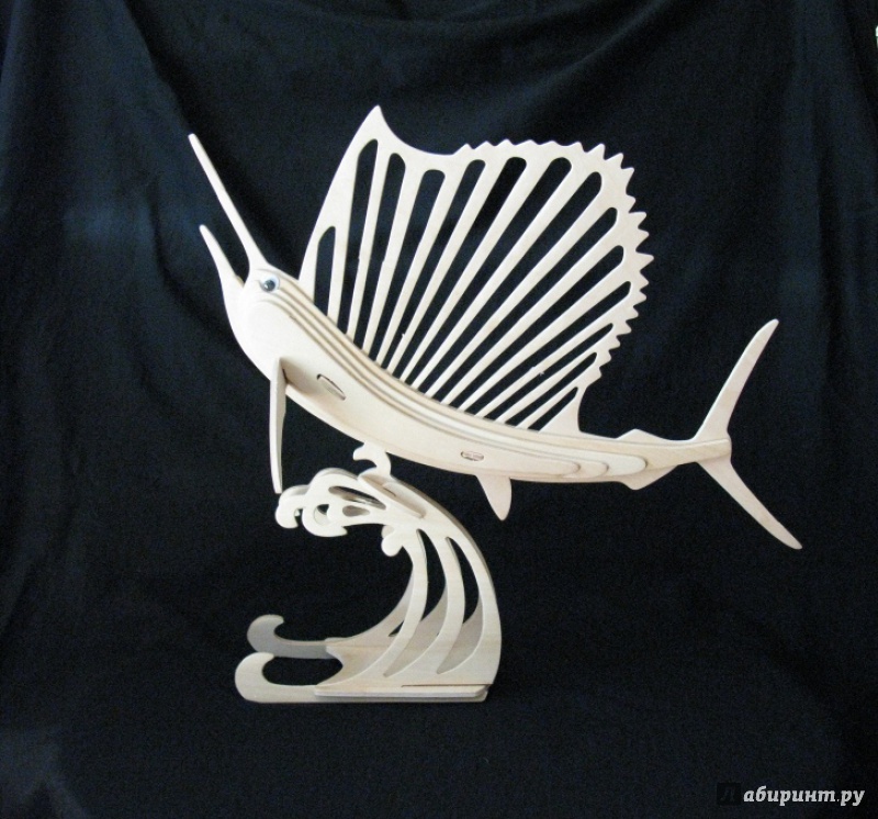 Иллюстрация 2 из 2 для Сборная деревянная модель "Рыба-парус" (Н014) | Лабиринт - игрушки. Источник: Loraine