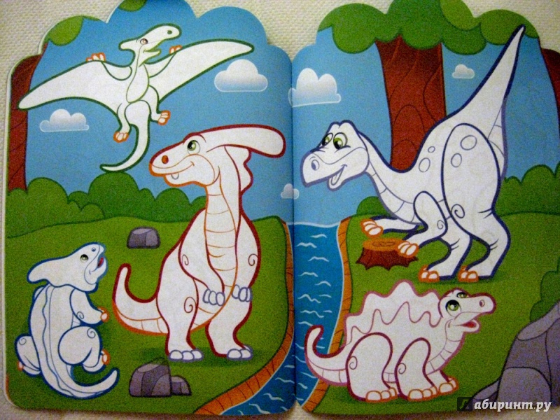 Иллюстрация 15 из 32 для Динозавры. Раскраска с наклейками для детей с 3-х лет | Лабиринт - книги. Источник: Велгочка