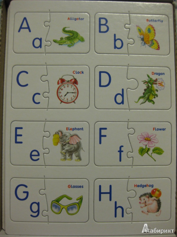 Иллюстрация 2 из 10 для Puzzle-Игра "Алфавит английский" (Е-043) | Лабиринт - игрушки. Источник: White lady