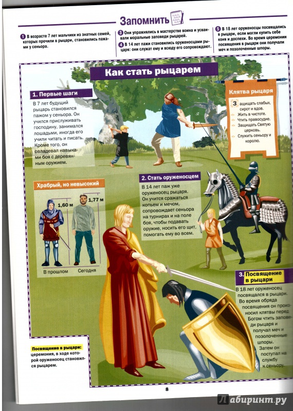 Иллюстрация 18 из 24 для Рыцари, замки, сражения | Лабиринт - книги. Источник: Б  Светлана