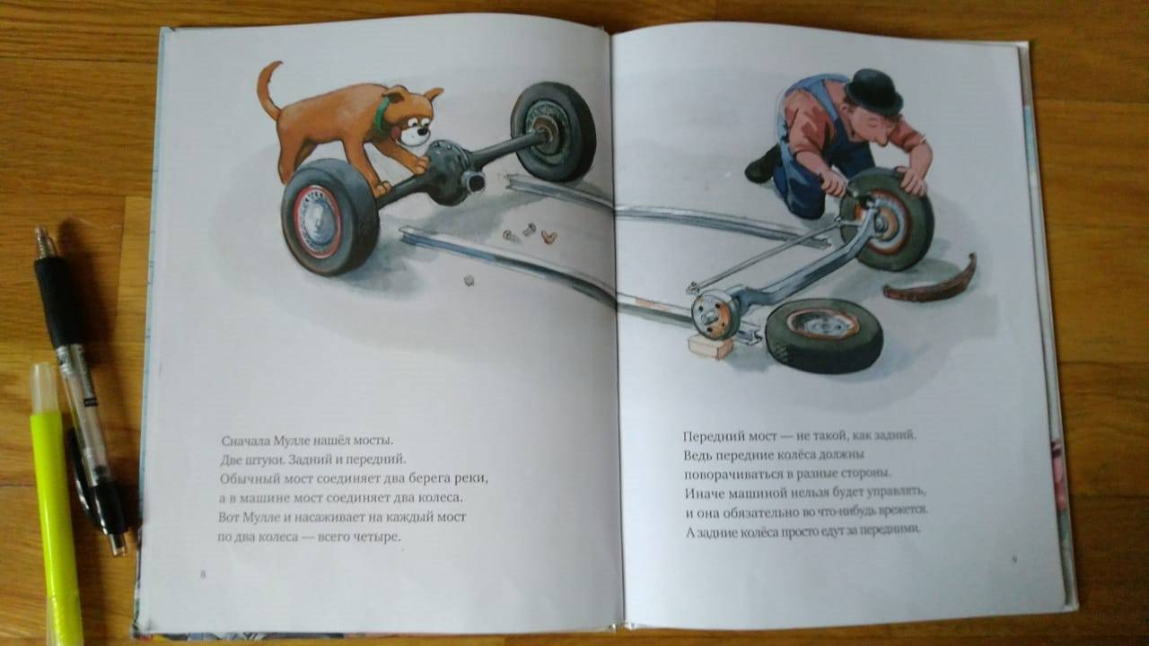 Иллюстрация 85 из 87 для Мулле Мек собирает автомобиль - Георг Юхансон | Лабиринт - книги. Источник: Анна Анн