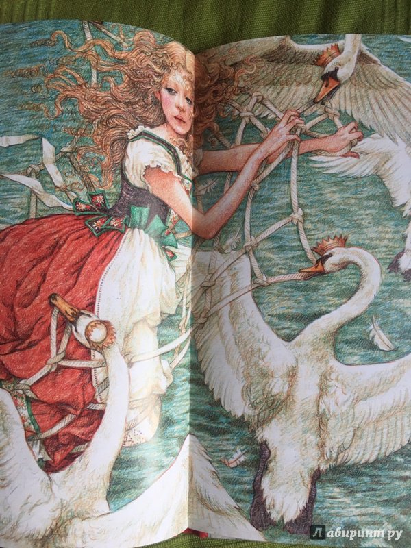 Иллюстрация 46 из 68 для Дикие лебеди - Ханс Андерсен | Лабиринт - книги. Источник: Anastasiya Potapova