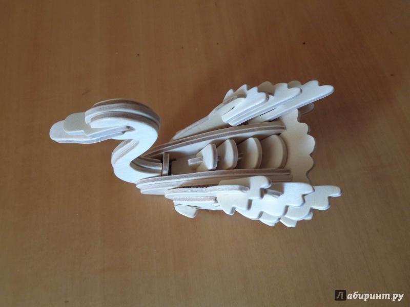 Иллюстрация 3 из 3 для Сборная деревянная модель Лебедь | Лабиринт - игрушки. Источник: ЕККА
