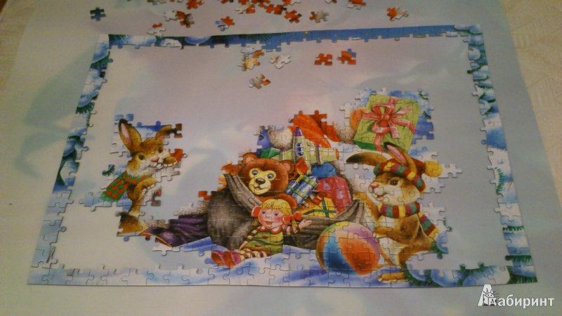 Иллюстрация 5 из 13 для Puzzle-500 "Санта Клаус" (B-51977) | Лабиринт - игрушки. Источник: Nabu